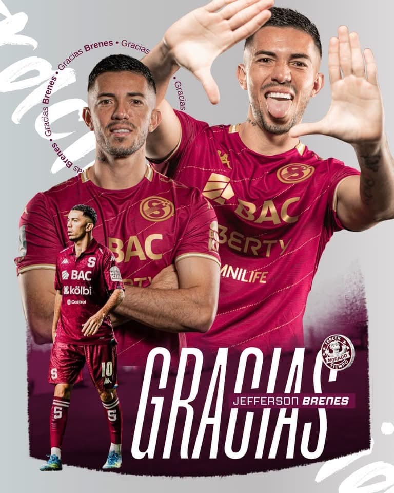 Jefferson Brenes deja Saprissa y firmará en el fútbol de Indonesia
